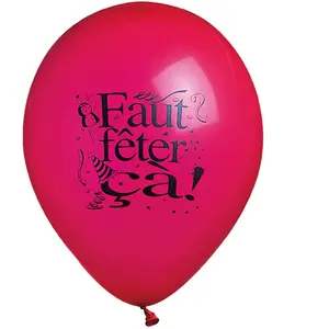 Comparateur de prix : Sachet De 10 Ballons Multicolores ''Faut Fêter Ça''