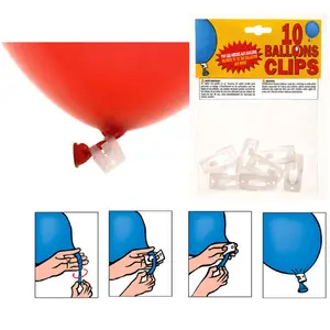 Comparateur de prix : Sachet De 10 Clips Pour Ballons