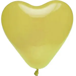 RueDeLaFete Lot de 8 ballons COEUR 35cm, ivoire pas cher