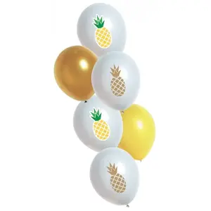 RueDeLaFete Sachet de 6 ballons Ananas pas cher