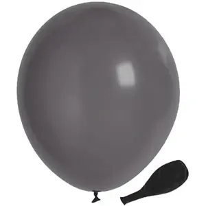 RueDeLaFete Sachet de 25 BALLONS Opaques 25cm, Gris 25cm pas cher