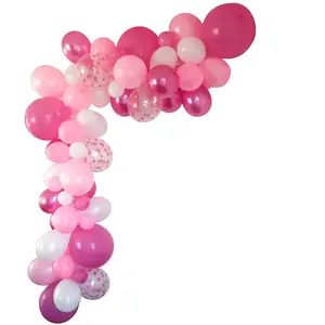 Non communiqué Décoration avec guirlande organique et ballon rose fuchsia (x1) REF/50257 pas cher
