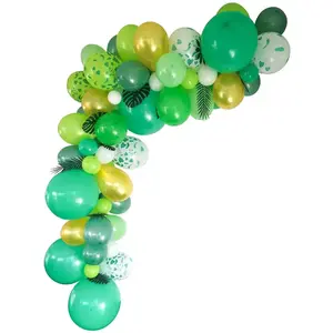 RueDeLaFete Guirlande Organique 5m de 50 ballons, Vert pas cher