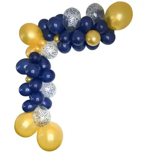 RueDeLaFete Guirlande Organique 5m de 50 ballons, MARINE pas cher