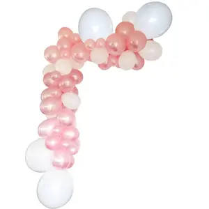 Non communiqué Décoration avec guirlande organique et ballon blanc et rose gold (x1) REF/50516 pas cher