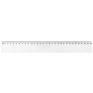 Jpc créations 950345 règle plate 30 cm transparent pas cher