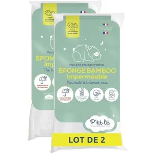 Comparateur de prix : P'TIT LIT Lot de 2 Protèges Matelas Bébé Bamboo - 70x140 cm - Alèse Imperméable - Viscose Douce - Sans traitement chimique