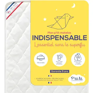 Comparateur de prix : P'TIT LIT Matelas bébé réversible 60x120