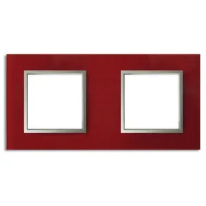 Plaque de finition double Colours Kalya verre cerise pas cher