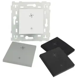 Commande pour VMC Colours noir 10A fixation vis/griffes pas cher