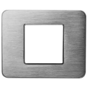Plaque de finition simple Colours Kalya Inox brossé pas cher