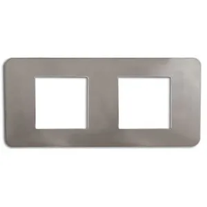 Plaque de finition double Colours Kalya taupe anodisé pas cher