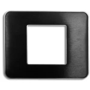Plaque de finition simple Noir anodisé Colours Kalya pas cher