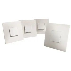 Lot de 4 interrupteurs va-et-vient blanc Diall pas cher