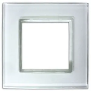 Plaque de finition Colours Kalya simple verre blanc pas cher