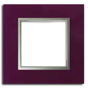 Plaque de finition simple Colours Kalya verre violet pas cher