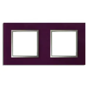 Plaque de finition double Colours Kalya verre violet pas cher