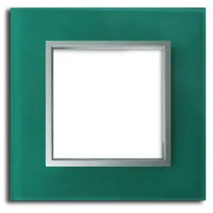 Plaque de finition simple Colours Kalya verre turquoise pas cher