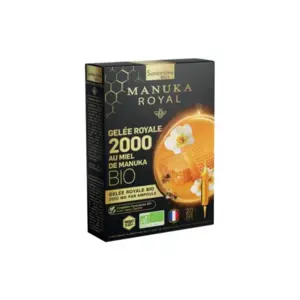 Comparateur de prix : Santarome Bio - Gelée Royale 2000 Miel de Manuka Bio - 20 ampoules