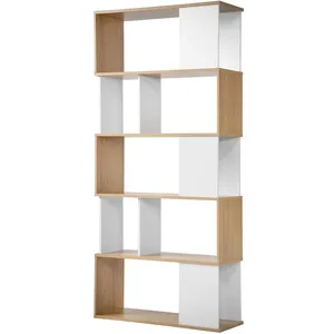 Comparateur de prix : CASAME Calicosy - casâme - Bibliothèque Décor Blanc et Chêne - L80 x H173,5 cm
