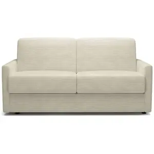 Comparateur de prix : CALICOSY Canapé 3 places convertible en lit 140x190 cm - Beige