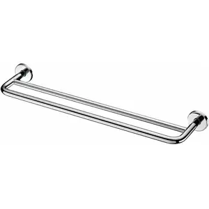 Porte-serviette inox - 2 barres - Delabie pas cher