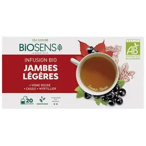 Comparateur de prix : Biosens Infusion Jambes Légères Bio 30g