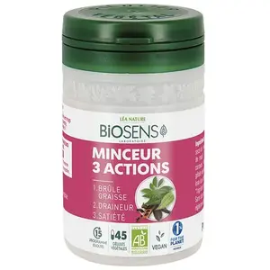 Biosens Minceur 3 Actions Bio 45 gélules végétalesVendu paratida-santediscount