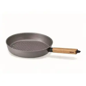 Comparateur de prix : Grillette ronde Nomad 28 cm en acier carbone - Beka - Gris - Acier