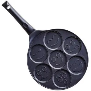 Comparateur de prix : Kitchenfun Poêle à blinis 26 cm pour 7 blinis - Beka - Noir - Fonte Aluminium