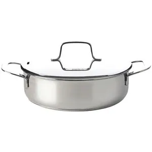 Comparateur de prix : Sauteuse 2 anses et son couvercle Maestro 24 cm - Beka - Argent - Inox