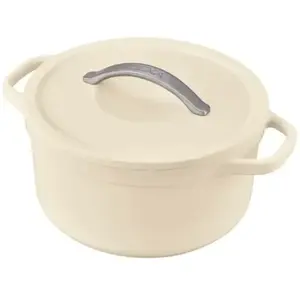 Cocotte ronde beige 24 cm 4.5 L - - Beige - Aluminium