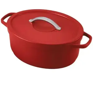 Beka Cocotte ovale rouge 31 cm 6 L - - Rouge - Aluminium pas cher