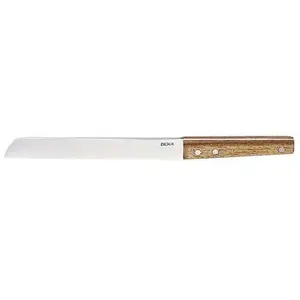 Couteau à pain Nomad 20 cm en acacia - Beka - Argent - Inox pas cher