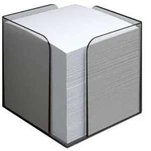 QUOVADIS BOITIER FUME+BLOC CUBE BLANC pas cher