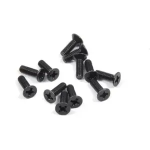 Flat countersunk metal screws 3x10mm T4911/70  - TM Voiture RC : visserie 