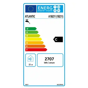 Atlantic Chauffe-eau électrique zénéo aci hybride vertical mural compact 100l pas cher