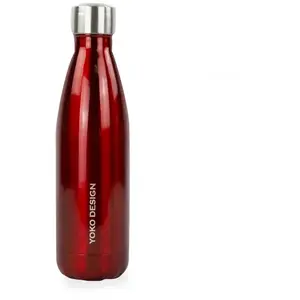 Comparateur de prix : Yoko Design - BOUTEILLE ISOTHERME BRILLANT 500 ML ROUGE