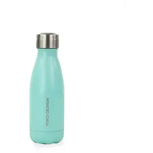 Comparateur de prix : Bouteille isotherme - YOKO DESIGN - 260 ml - Turquoise - Acier inoxydable - Mixte