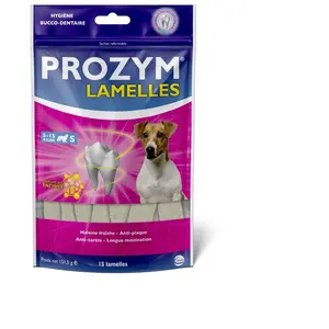 Comparateur de prix : 15 lamelles Prozym pour petits chiens (5 - 15 kg)