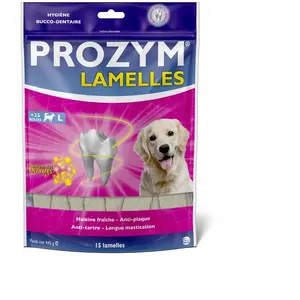 Comparateur de prix : Prozym - Friandises Pour Chien - 15 Lamelles Dentaires - Taille L