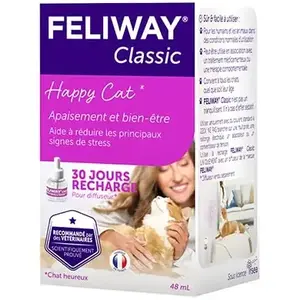 Comparateur de prix : FELIWAY Classic - Recharge anti-stress calmant 48 ml - 30 jours - Pour chat