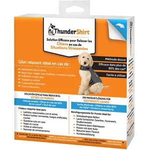 Comparateur de prix : THUNDERWORKS ThunderShirt Thundershirt T-shirt anti-anxiété pour chien S Gris 2015