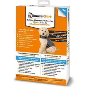 Comparateur de prix : Gilet anti-stress ThunderShirt®, gris pour chien - taille M