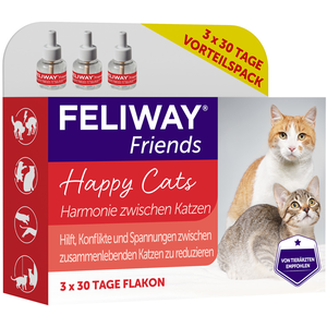 FELIWAY FRIENDS® Diffuseur pour chat - 3 recharges de 48 mLVendu parzooplus