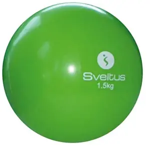 Comparateur de prix : Balle lestée SVELTUS 1,5 kg pour le fitness adulte - couleur verte