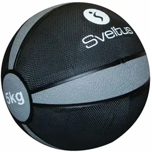 Comparateur de prix : Médecine ball SVELTUS 5 kg - Noir - Fitness et musculation