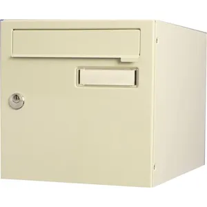 Comparateur de prix : RENZ Boîte aux lettres normalisée 2 portes extérieur acier beige brillant