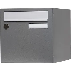 Comparateur de prix : Boîte aux lettres normalisée la poste 1 porte RENZ Planète, acier gris