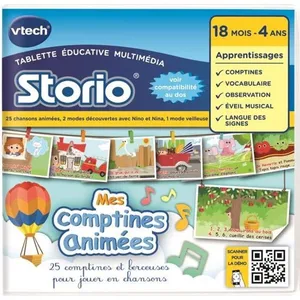 VTECH Jeu Educatif Storio Mes Comptines Animées pas cher